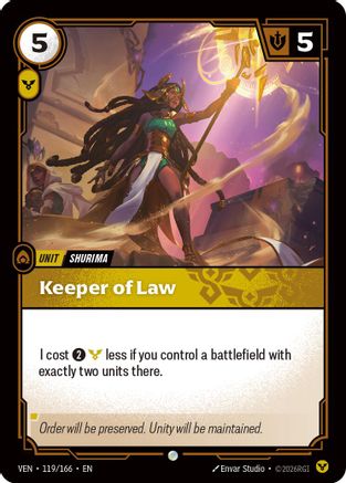 Keeper of Law (119) Foil - Vendetta