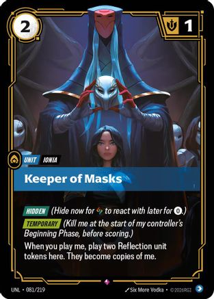 Keeper of Masks (081) Foil - Unleashed