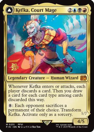 Kefka, Court Mage // Kefka, Ruler of Ruin (231) Foil - FINAL FANTASY
