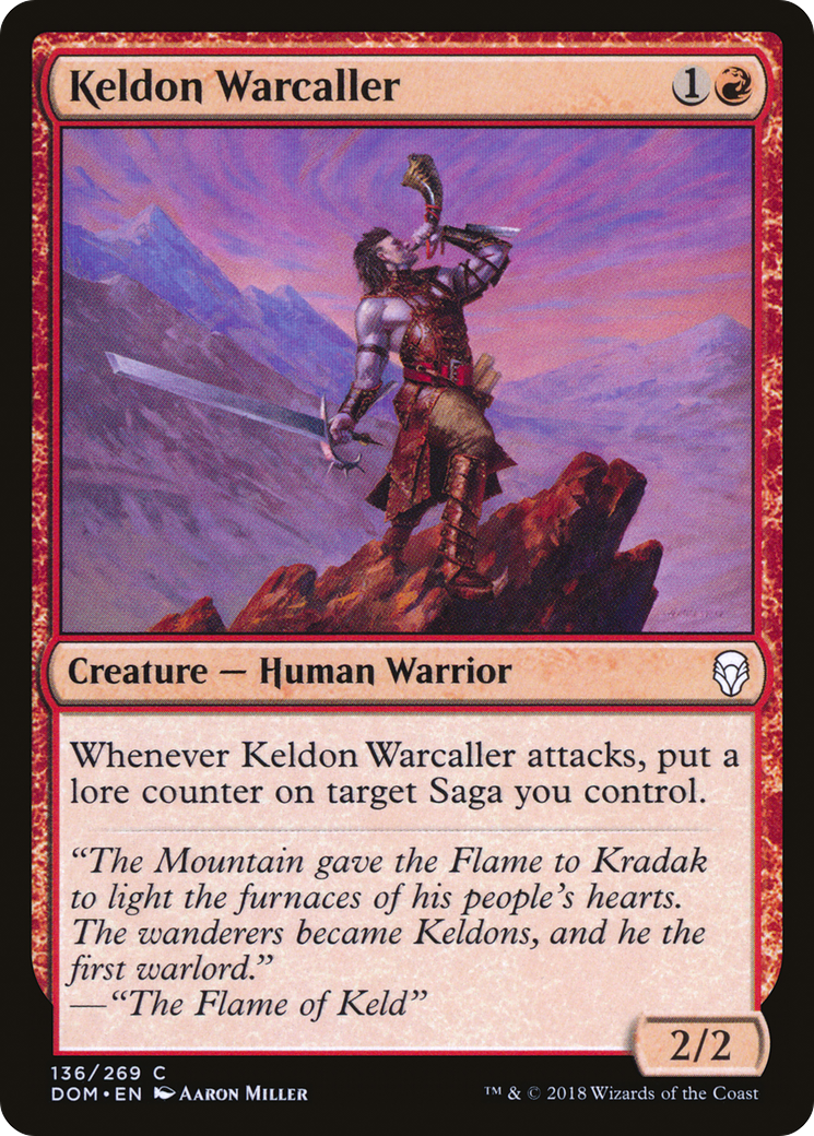 Keldon Warcaller (136) - Dominaria Foil