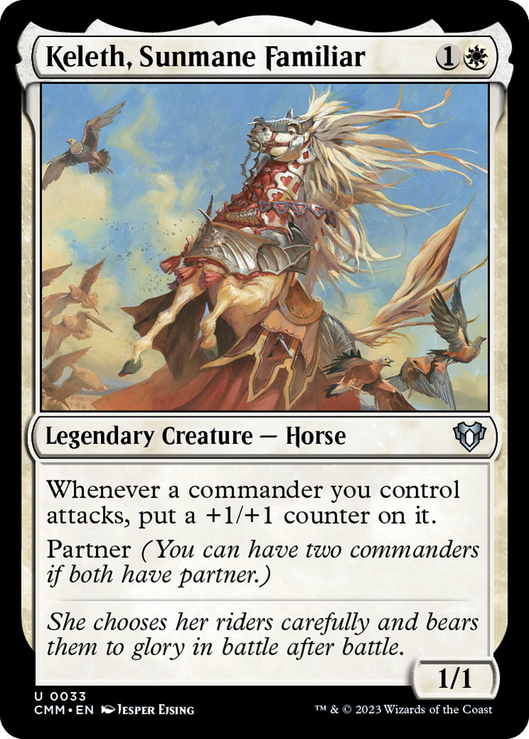 Keleth, Sunmane Familiar (033) - Commander Masters
