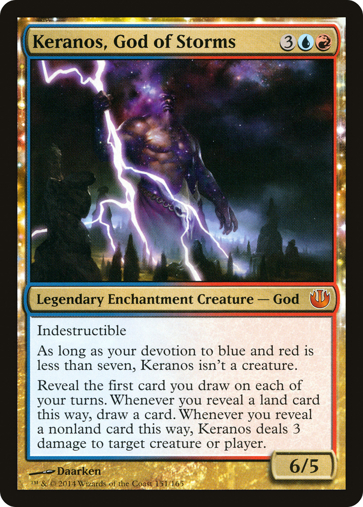 Keranos, God of Storms (151) Foil - Journey into Nyx