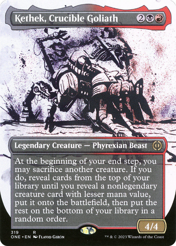 Kethek, Crucible Goliath (Showcase) (319) - Phyrexia: All Will Be One Foil