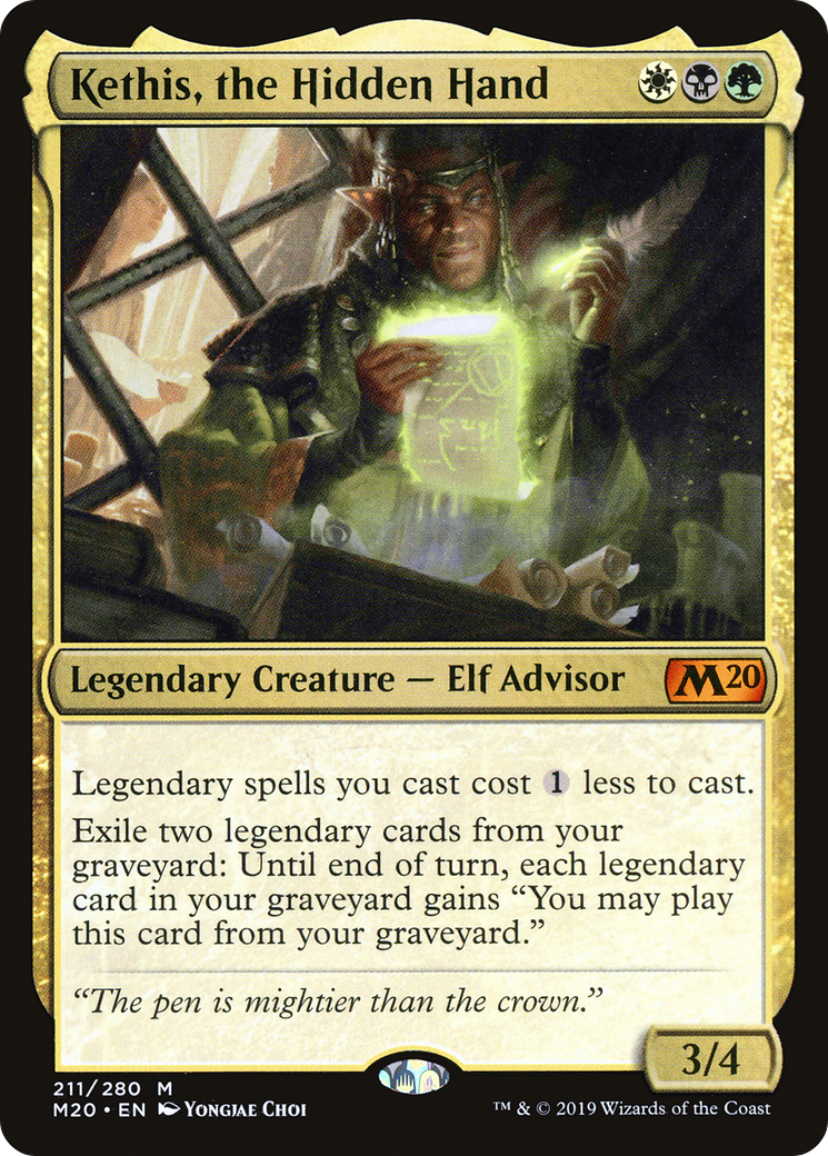 Kethis, the Hidden Hand (211) - Core Set 2020 Foil