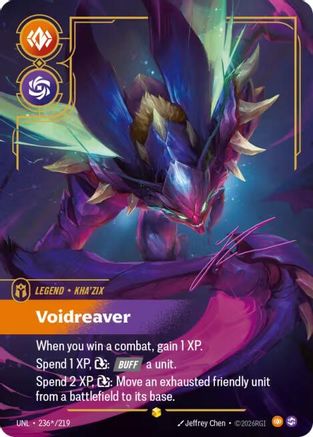 Kha'Zix – Voidreaver (Signature) (236) Foil - Unleashed
