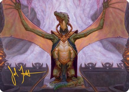 Kheru Goldkeeper (036s) Gold-Stamped - Art Series: Tarkir: Dragonstorm