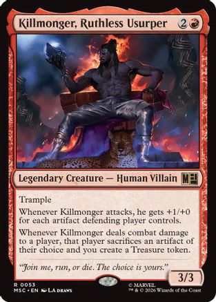 Killmonger, Ruthless Usurper (053) Surge Foil - Commander: Marvel Super Heroes