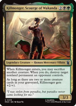 Killmonger, Scourge of Wakanda (218) Foil - Marvel Super Heroes