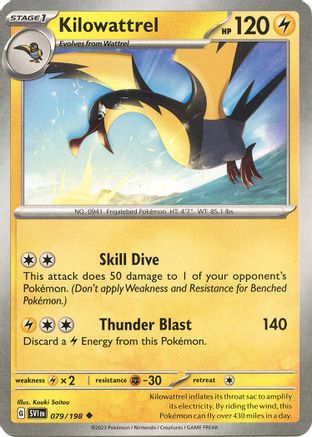 Kilowattrel (79) Reverse Holofoil - Scarlet & Violet