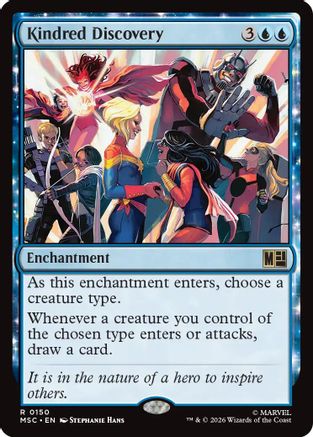 Kindred Discovery (150) Surge Foil - Commander: Marvel Super Heroes