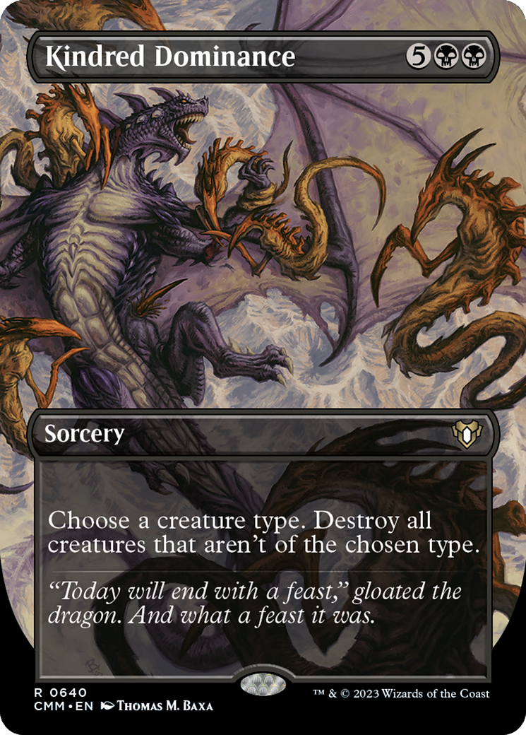 Kindred Dominance (Borderless) (640) - Commander Masters