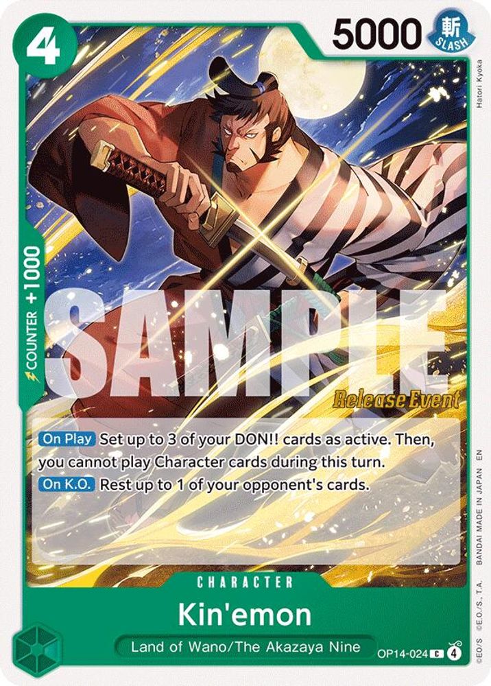 Kin'emon (OP14-024) Release Event Cards