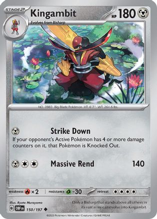 Kingambit (150) Reverse Holofoil - Obsidian Flames
