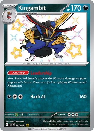 Kingambit (187) Holofoil - Paldean Fates