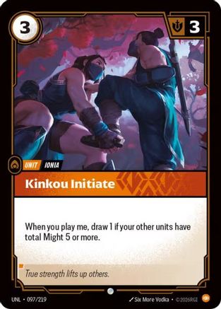 Kinkou Initiate (097) Foil - Unleashed