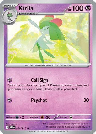 Kirlia (88) - Ascended Heroes