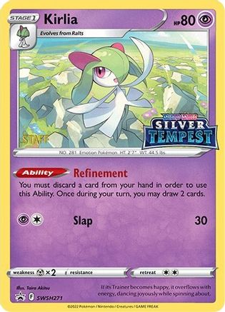Kirlia (Prerelease) [Staff] (SWSH271) Holofoil - Black Star Promos