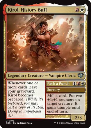 Kirol, History Buff // Pack a Punch (198) Foil - Secrets of Strixhaven