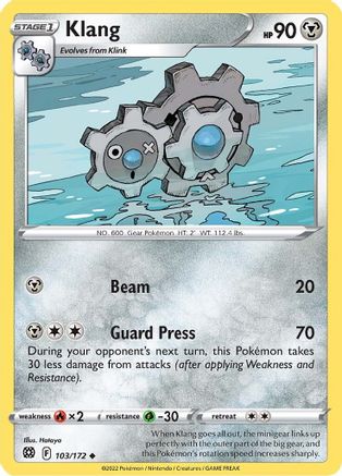 Klang (103) Reverse Holofoil - Brilliant Stars