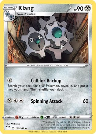 Klang (126) Reverse Holofoil - Darkness Ablaze