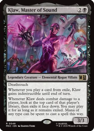 Klaw, Master of Sound (046) Surge Foil - Commander: Marvel Super Heroes