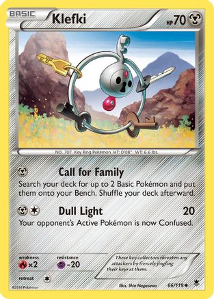 Klefki (66) Reverse Holofoil - Phantom Forces
