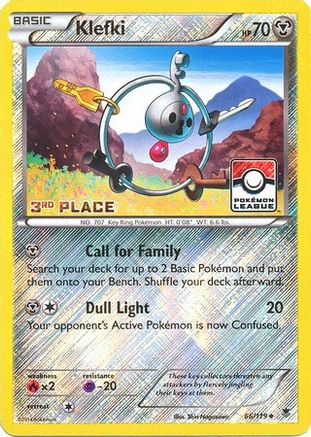 Klefki (Pokemon League) [3rd Place] (66) Reverse Holofoil - League & Championship Cards