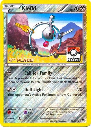 Klefki (Pokemon League) [4th Place] (66) Reverse Holofoil - Phantom Forces