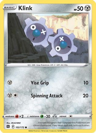 Klink (102) Reverse Holofoil - Brilliant Stars