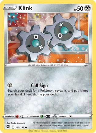Klink (123) Reverse Holofoil - Silver Tempest