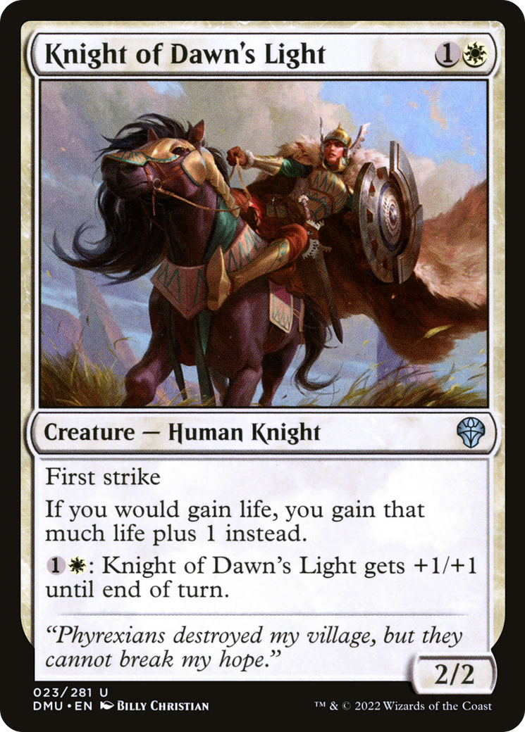 Knight of Dawn's Light (023) - Dominaria United Foil