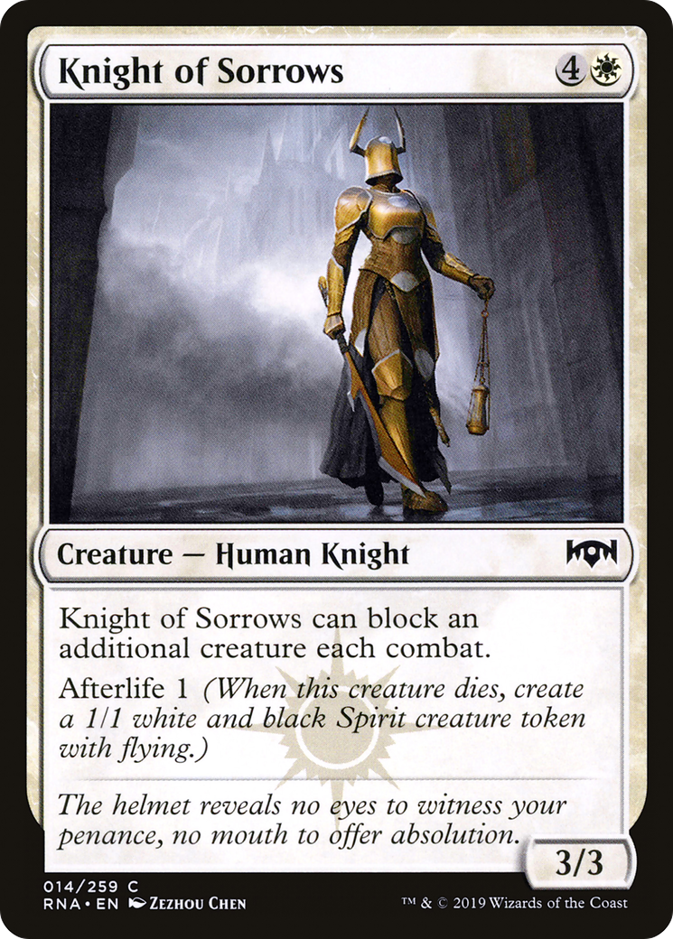 Knight of Sorrows (014) - Ravnica Allegiance Foil