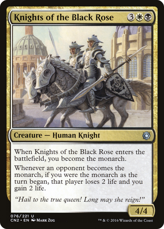 Knights of the Black Rose (076) Foil - Conspiracy: Take the Crown