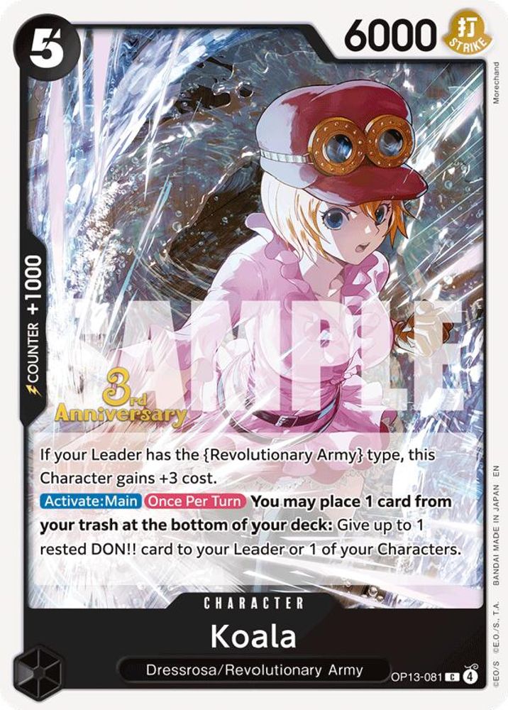 Koala (OP13-081) 3rd Anniversary Tournament Cards