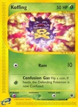 Koffing (114) Reverse Holofoil - Expedition