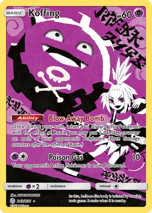 Koffing (Full Art) (243) Holofoil - Cosmic Eclipse