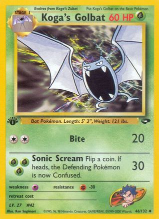 Koga's Golbat (46) (1st Edition) - Gym Challenge