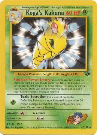 Koga's Kakuna (47) (Unlimited) - Gym Challenge
