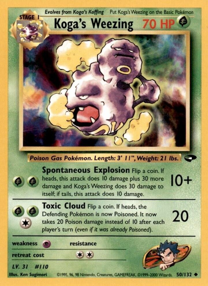 Koga's Weezing (50) (Unlimited) - Gym Challenge