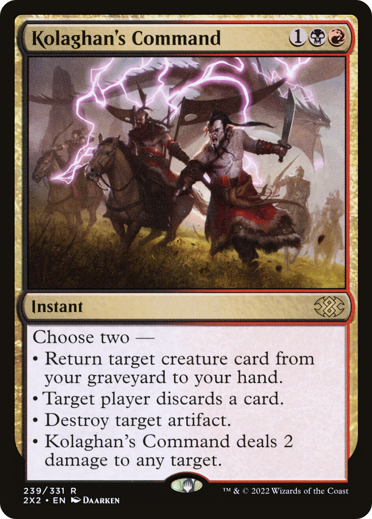 Kolaghan's Command (239) Foil - Double Masters 2022