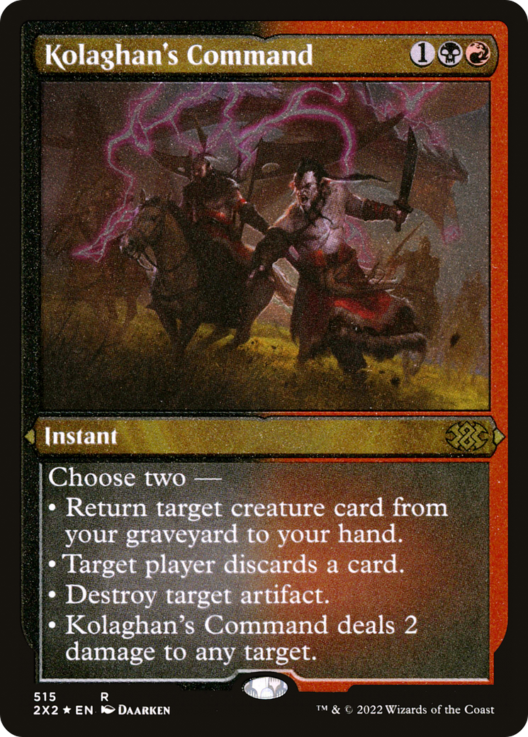 Kolaghan's Command (515) Etched Foil - Double Masters 2022