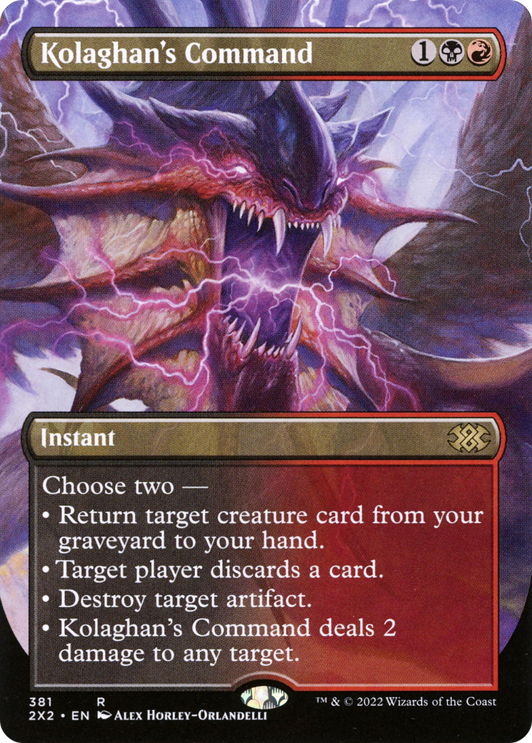Kolaghan's Command (Borderless) (381) Foil - Double Masters 2022