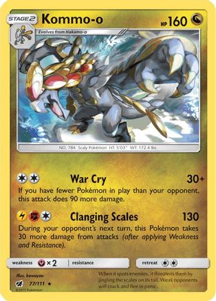 Kommo-o (77) Reverse Holofoil - Crimson Invasion