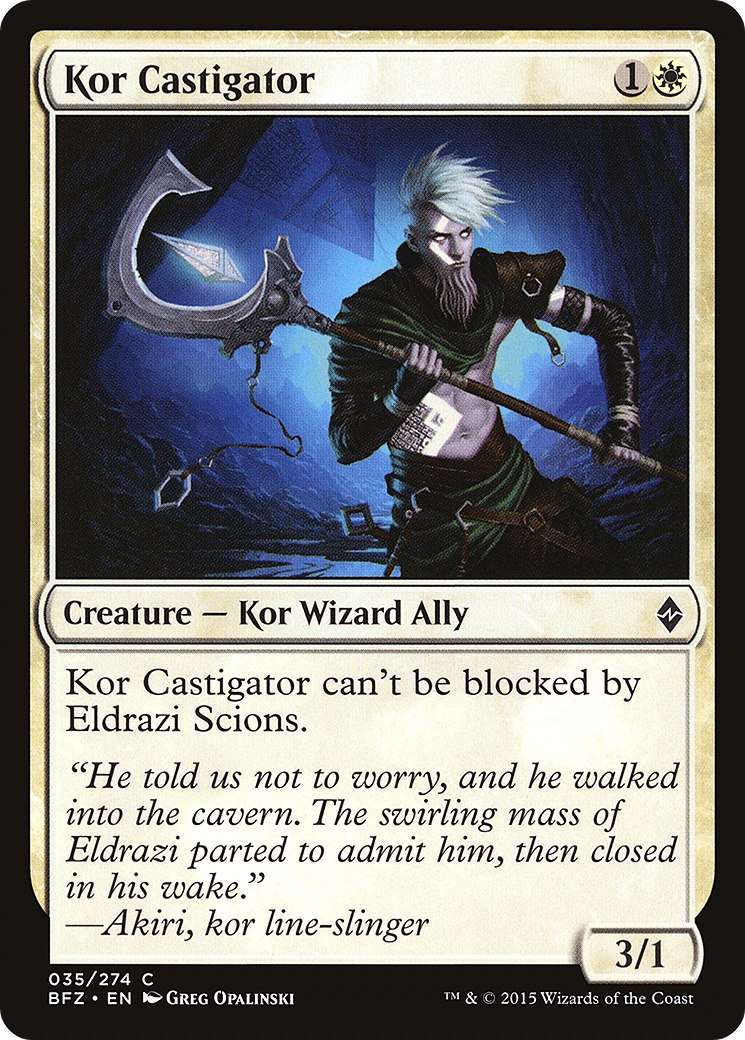 Kor Castigator (035) Foil - Battle for Zendikar