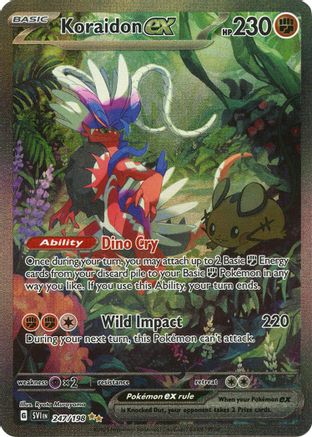 Koraidon ex (Alternate Full Art) (247) Holofoil - Scarlet & Violet