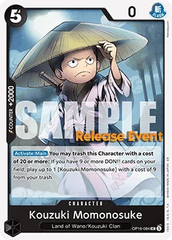 Kouzuki Momonosuke (OP16-084) Release Event Cards