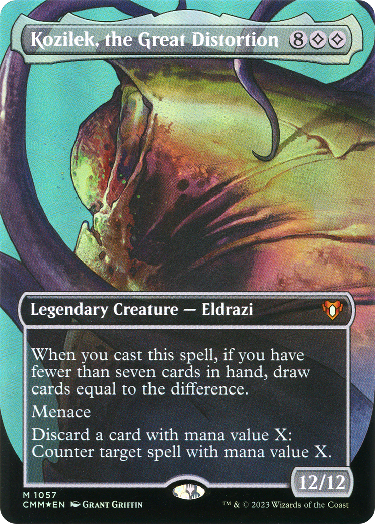 Kozilek, the Great Distortion (Textured) (1057) Foil - Commander Masters