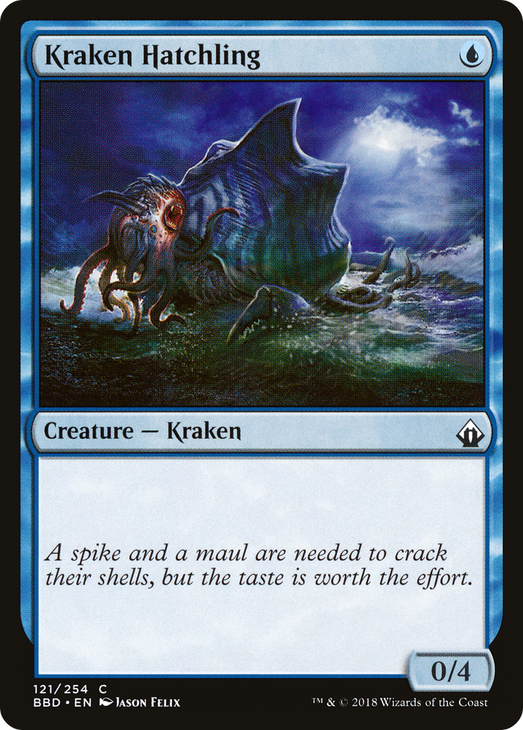 Kraken Hatchling (121) Foil - Battlebond