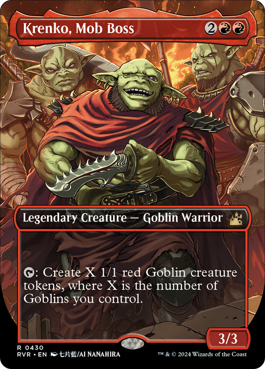 Krenko, Mob Boss (Anime Borderless) (430) - Ravnica Remastered