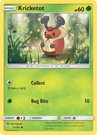 Kricketot (13) Reverse Holofoil - Cosmic Eclipse